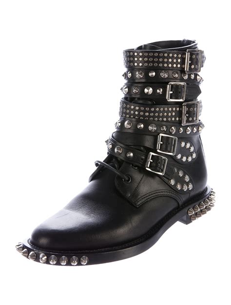 Saint Laurent Studded Ranger Combat Boots 